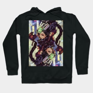 Two Cyber Girl Hoodie